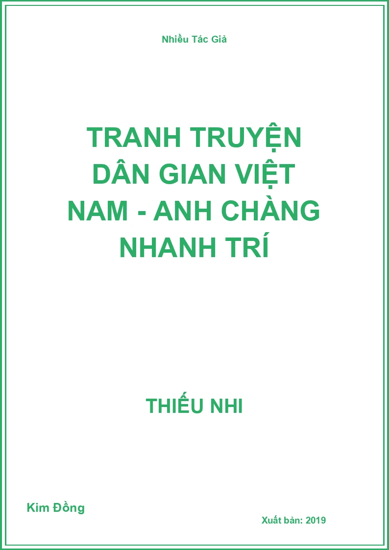 Tranh truyện dân gian Việt Nam - Anh chàng nhanh trí