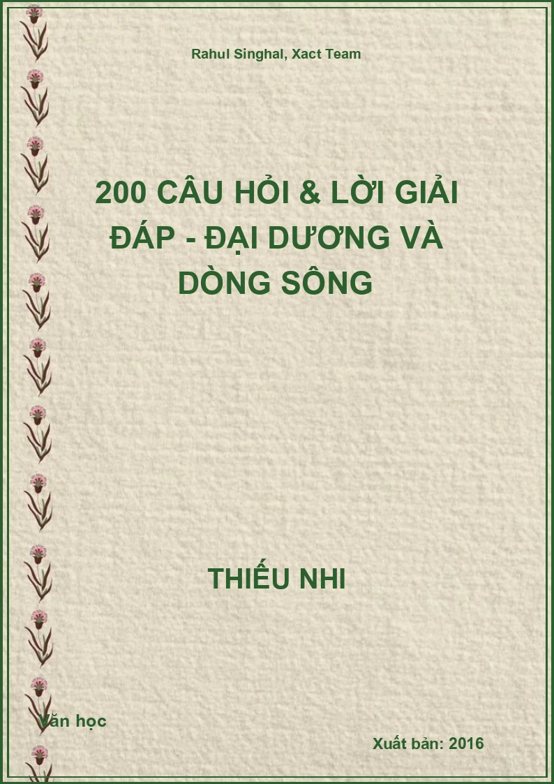 200 câu hỏi & lời giải đáp - Đại dương và dòng sông