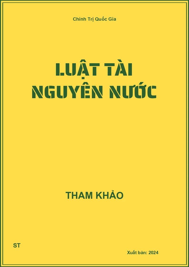 Luật tài nguyên nước