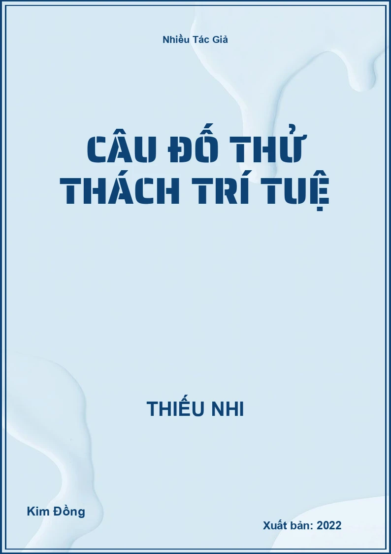 Câu đố thử thách trí tuệ