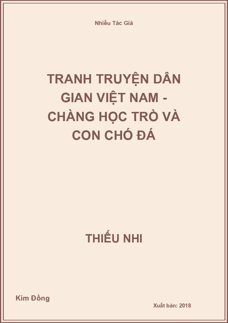 Tranh truyện dân gian Việt Nam - Chàng học trò và con chó đá