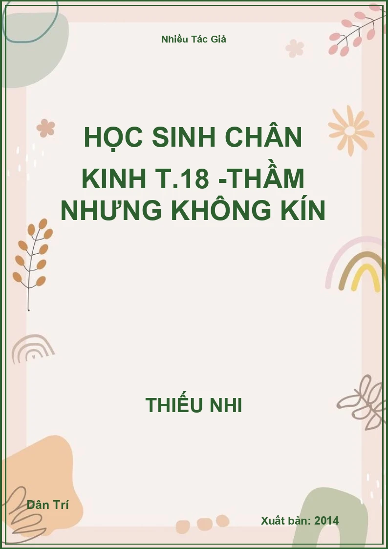 Học sinh chân kinh T.18 -Thầm nhưng không kín