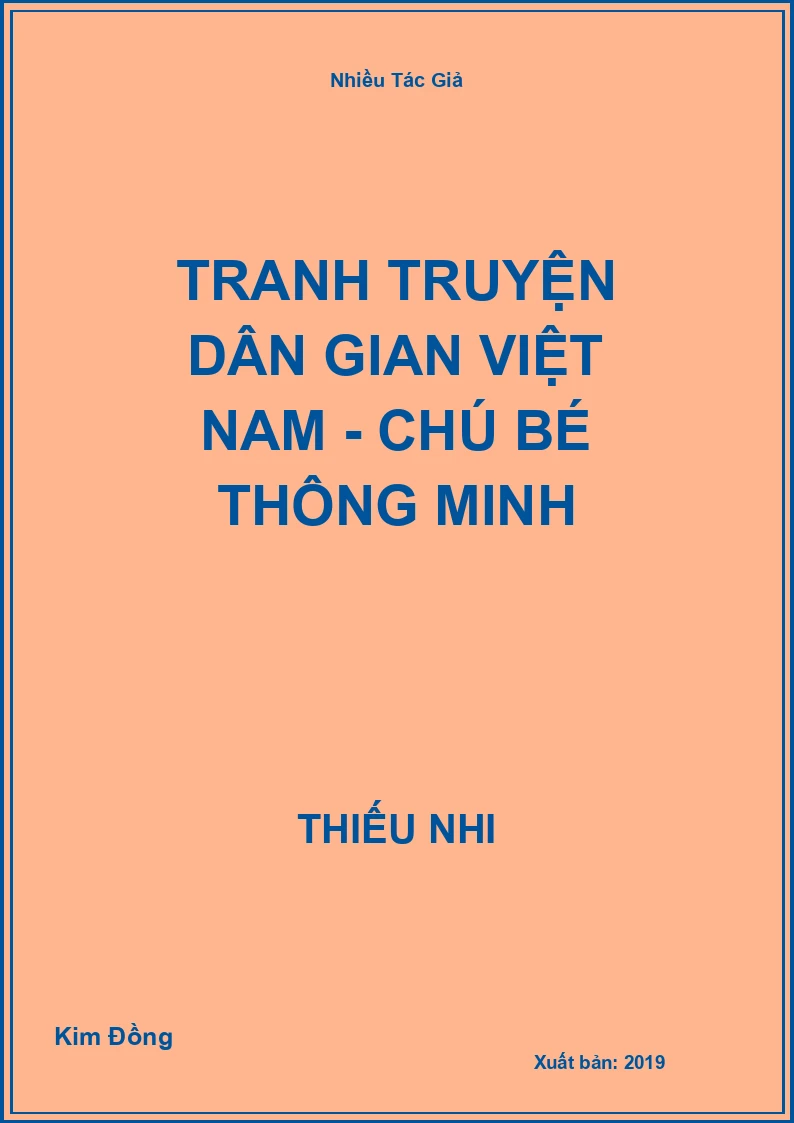 Tranh truyện dân gian Việt Nam - Chú bé thông minh