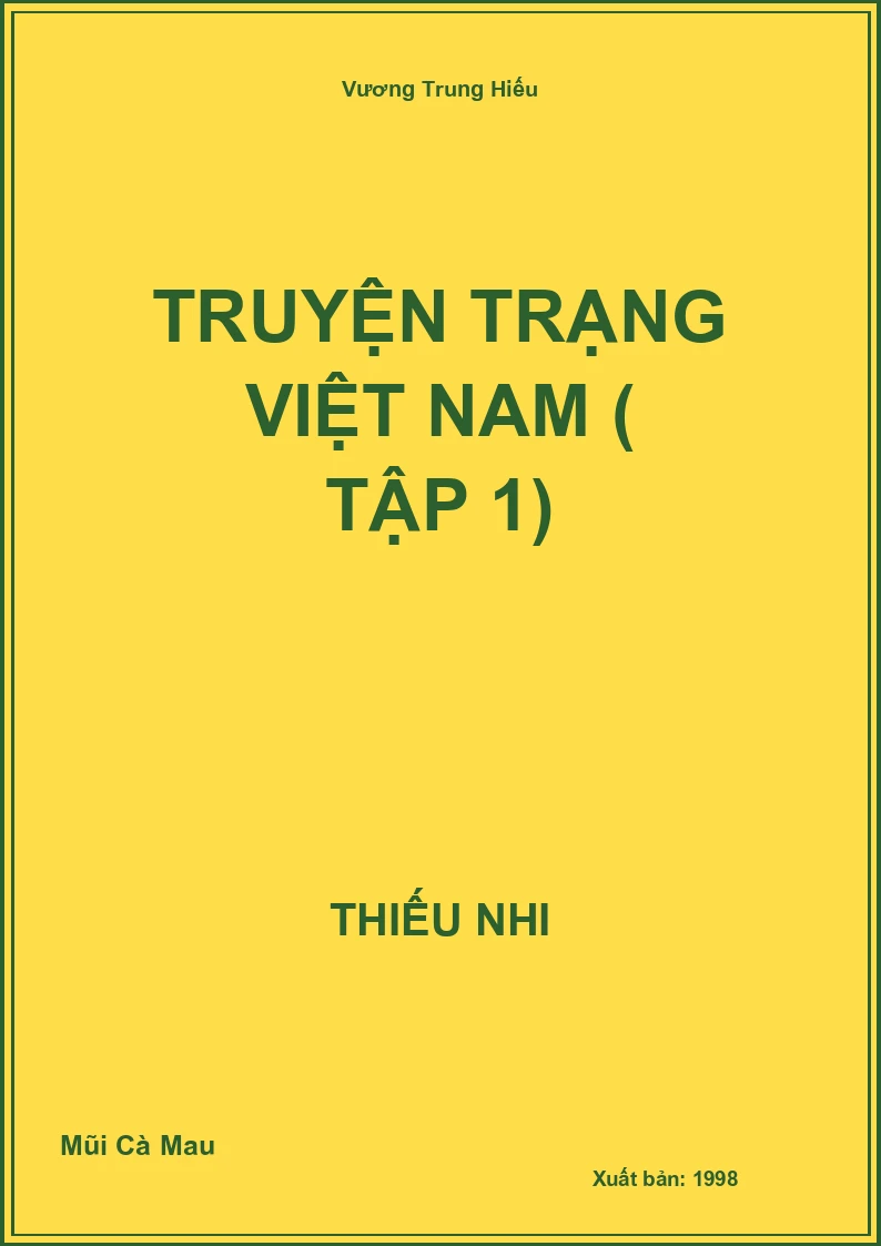 Truyện Trạng Việt Nam ( tập 1)