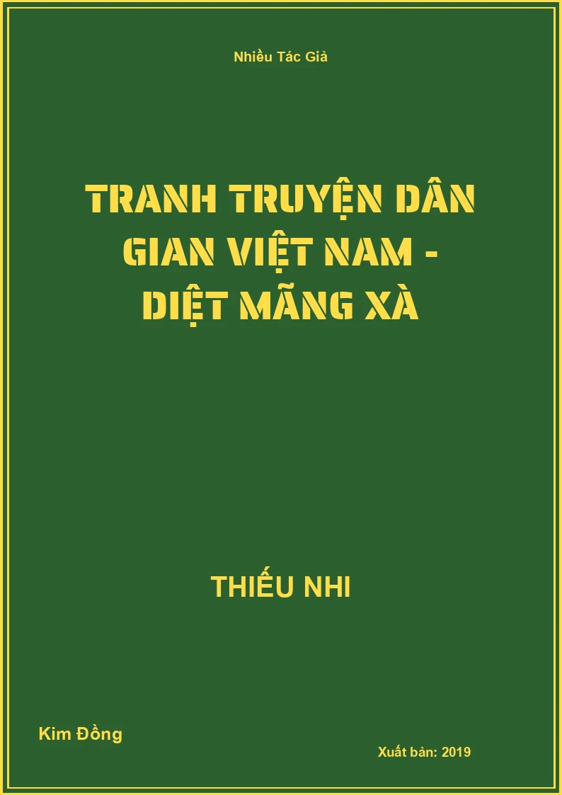 Tranh truyện dân gian Việt Nam - Diệt mãng xà