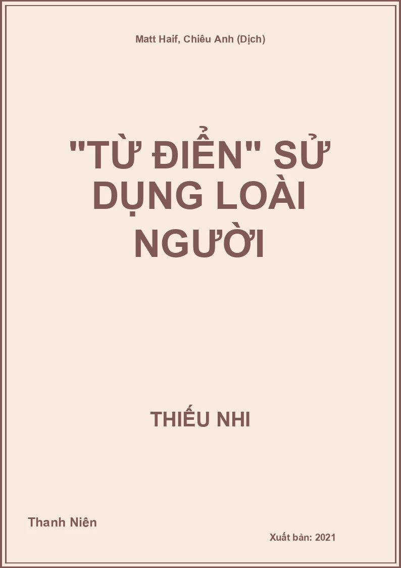 "Từ điển" sử dụng loài người