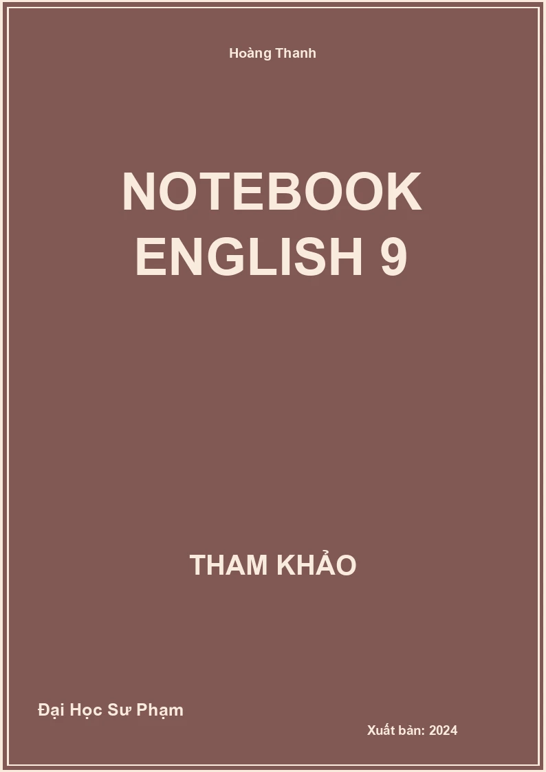 Notebook English 9