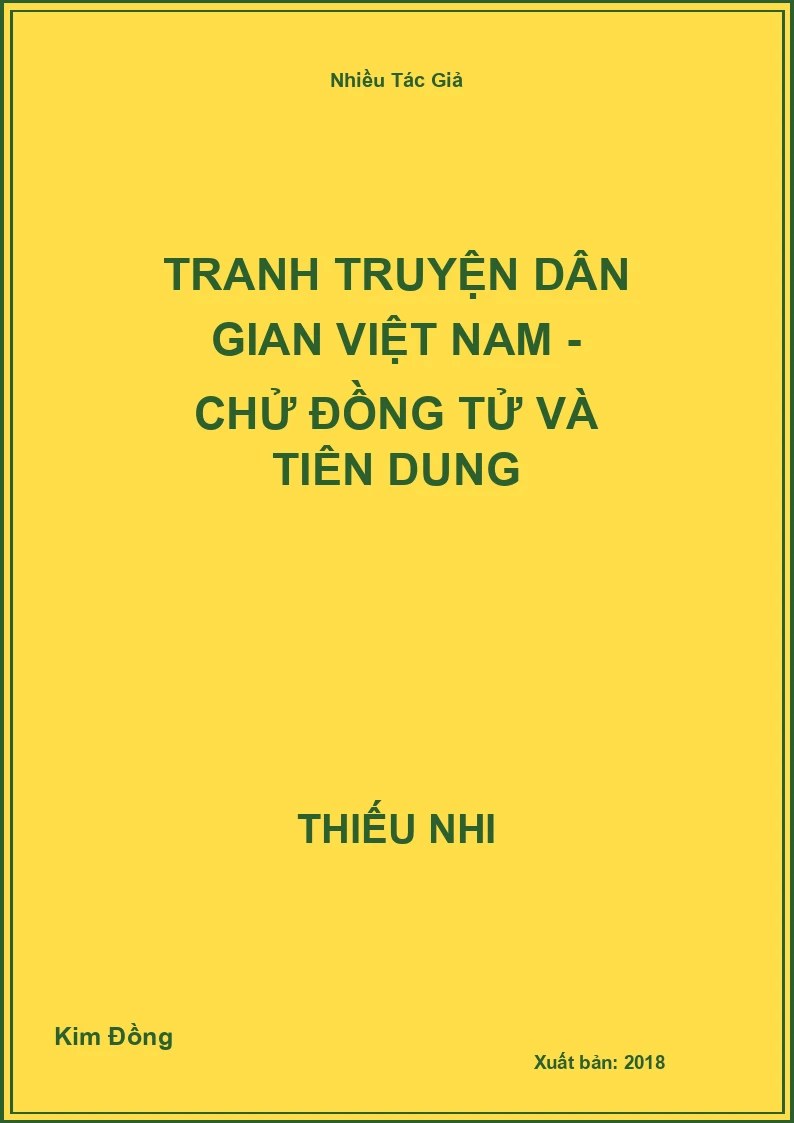 Tranh truyện dân gian Việt Nam - Chử Đồng Tử và Tiên Dung