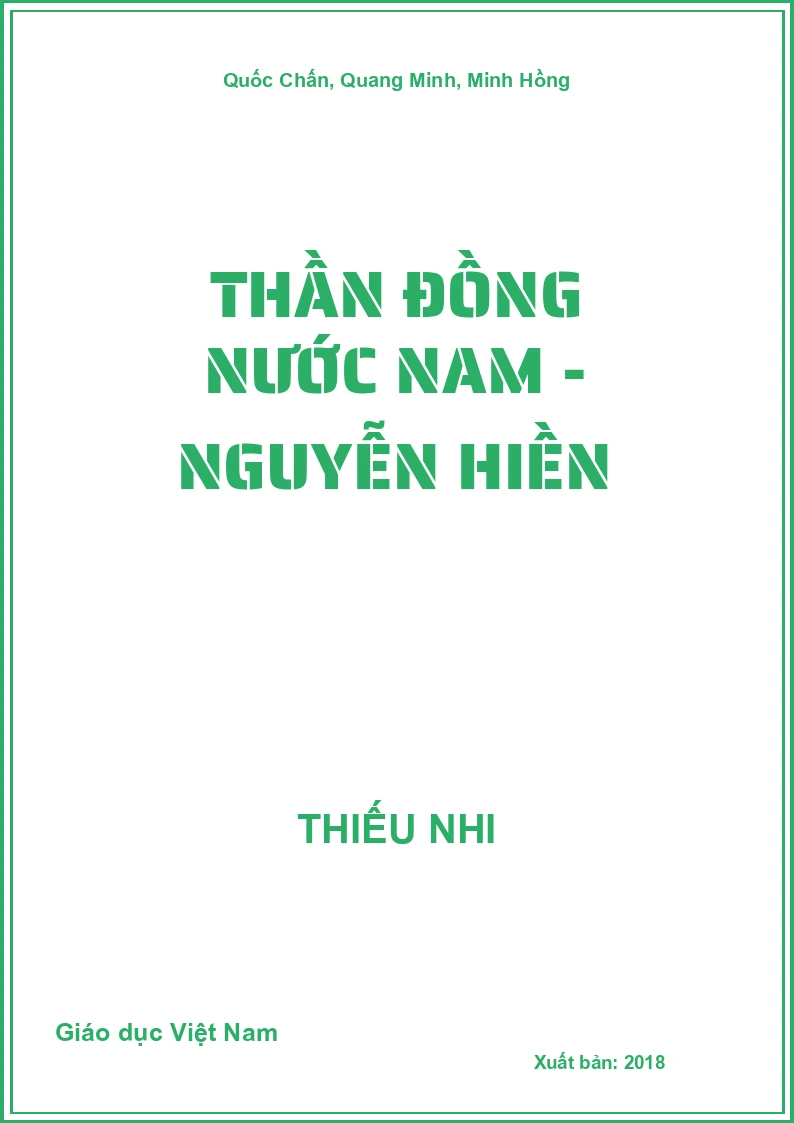 Thần đồng nước Nam - Nguyễn Hiền