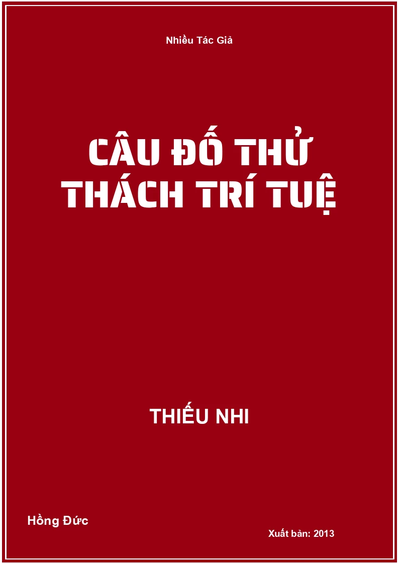 Câu đố thử thách trí tuệ