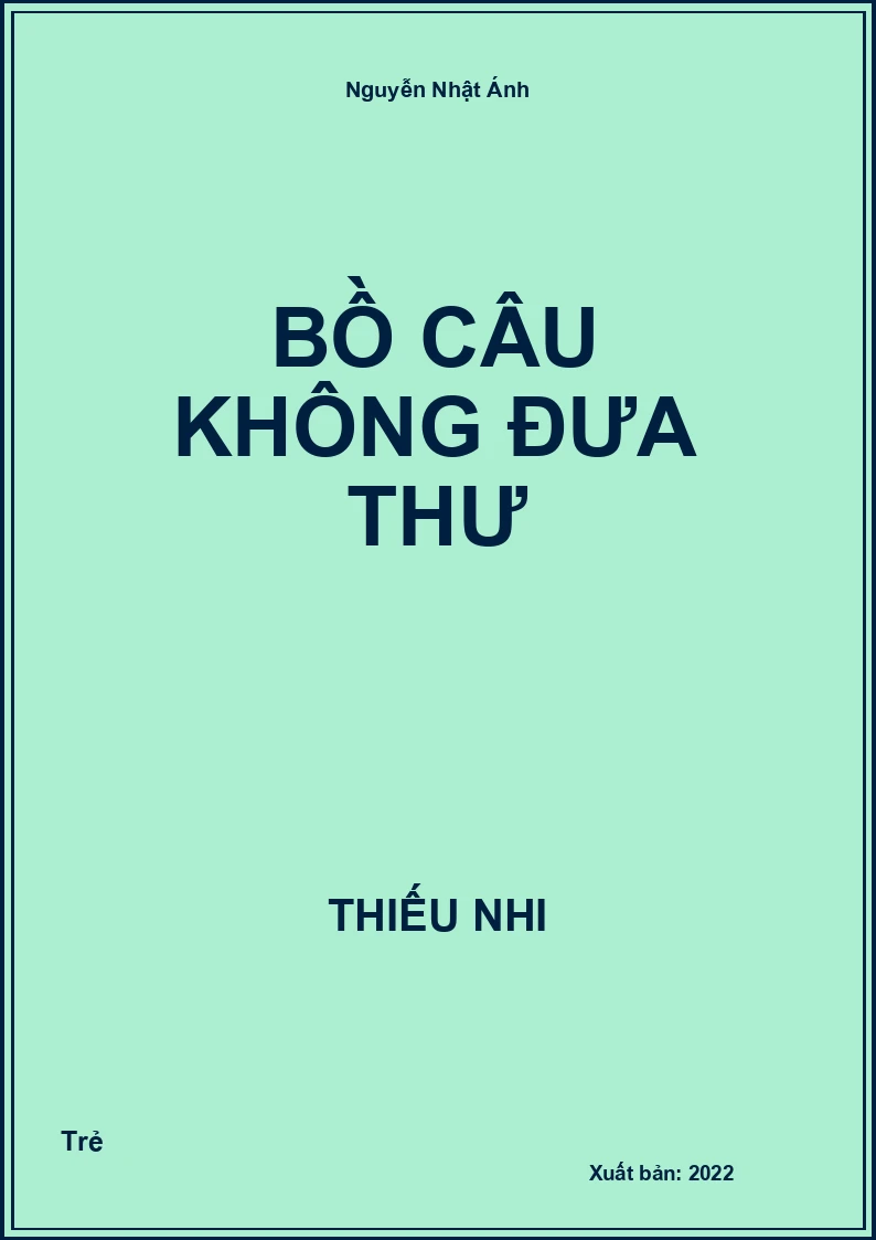 Bồ câu không đưa thư
