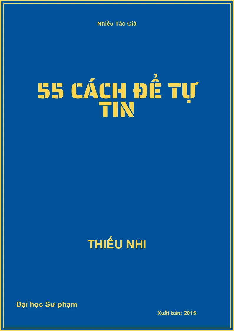 55 cách để tự tin