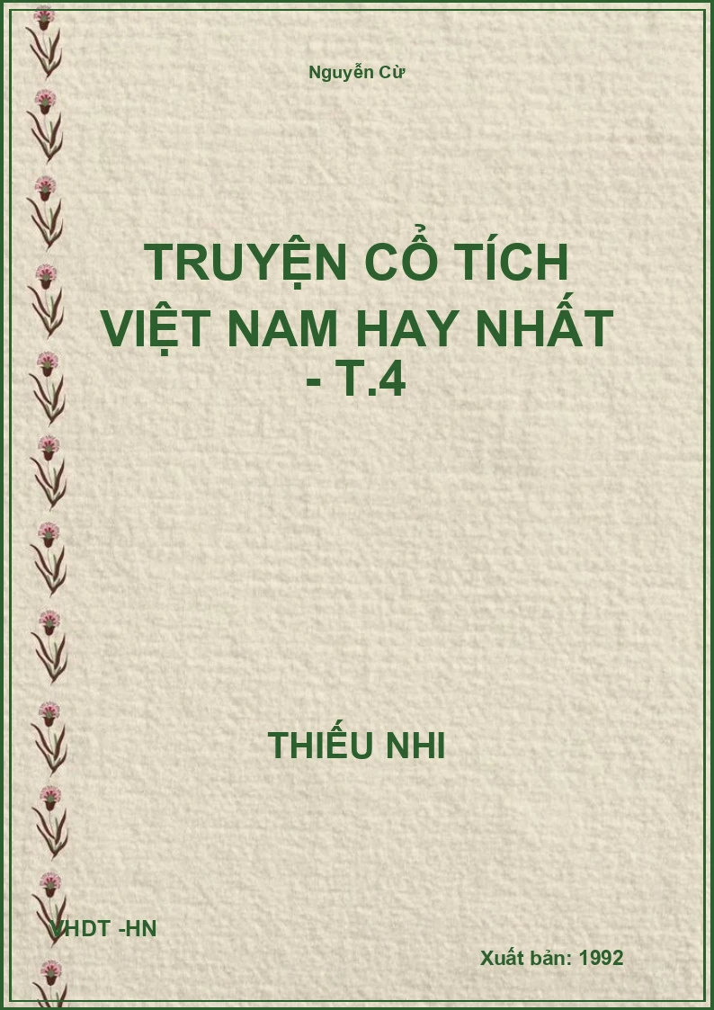 Truyện cổ tích Việt Nam hay nhất - T.4