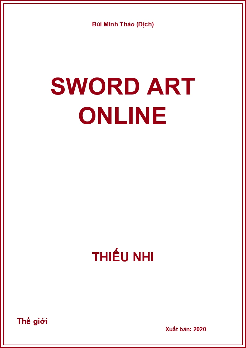 Sword art online