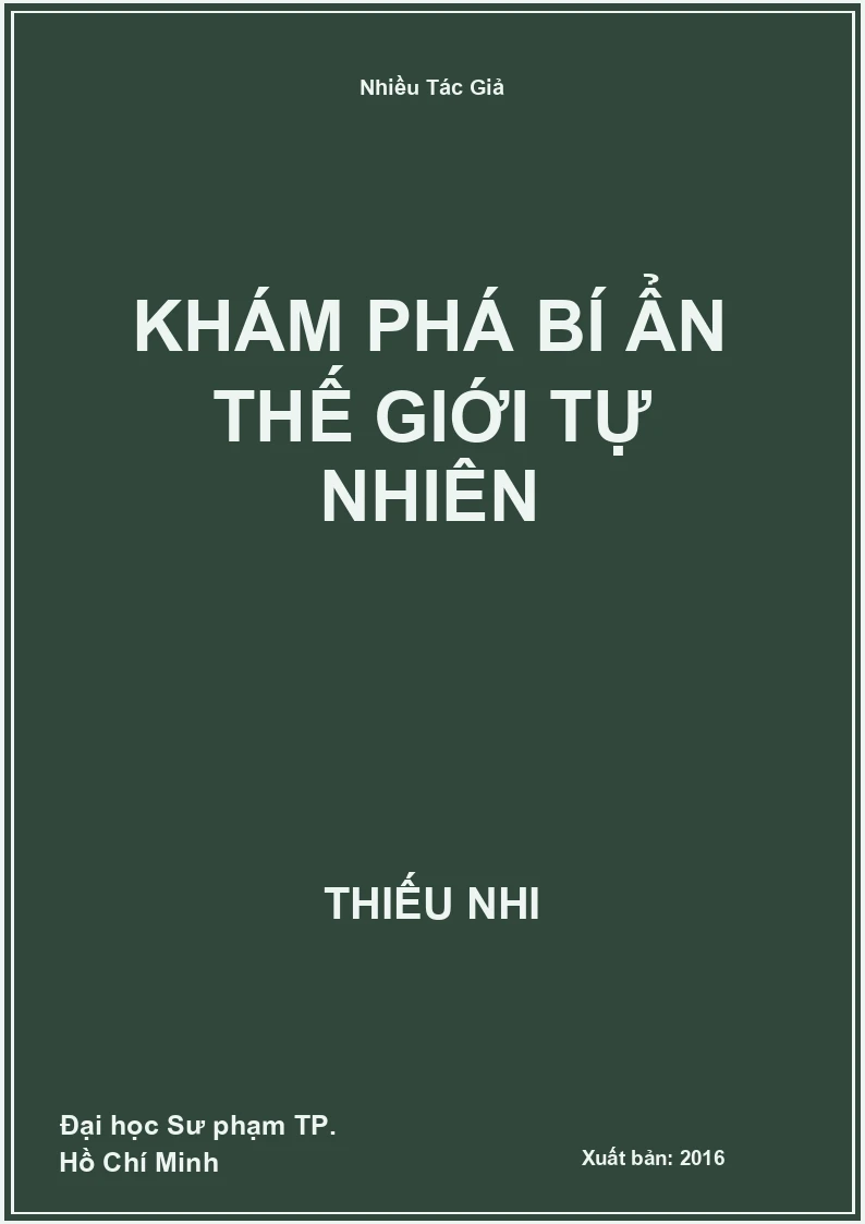 Khám phá bí ẩn thế giới tự nhiên