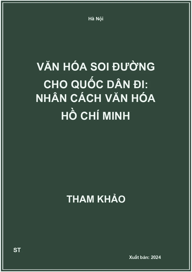 Văn hóa soi đường cho quốc dân đi: Nhân cách văn hóa Hồ Chí Minh