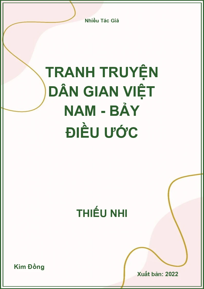 Tranh truyện dân gian Việt Nam - Bảy điều ước
