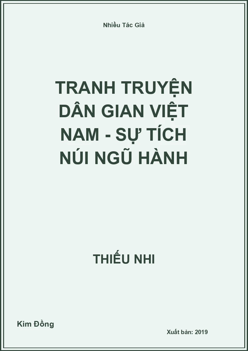 Tranh truyện dân gian Việt Nam - Sự tích núi Ngũ hành