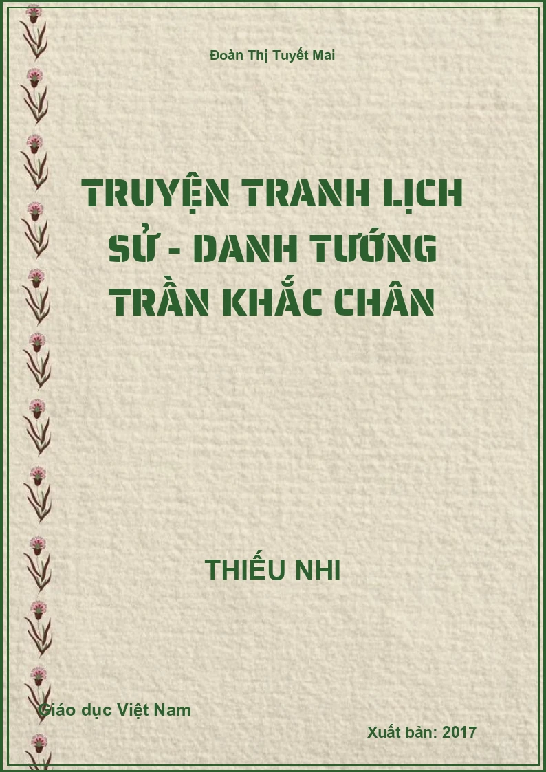 Truyện tranh lịch sử - Danh tướng Trần Khắc Chân