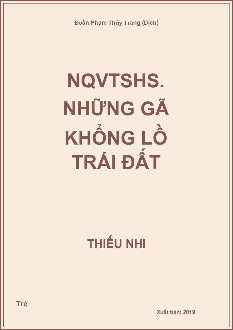 NQVTSHS. Những gã khổng lồ Trái Đất