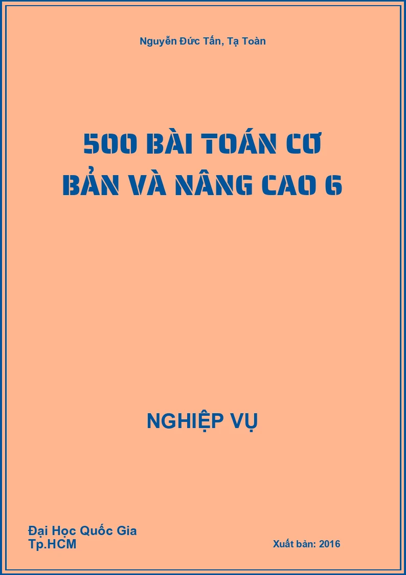 500 Bài Toán Cơ Bản Và Nâng Cao 6