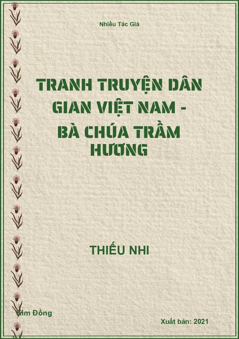Tranh truyện dân gian Việt Nam - Bà chúa Trầm Hương