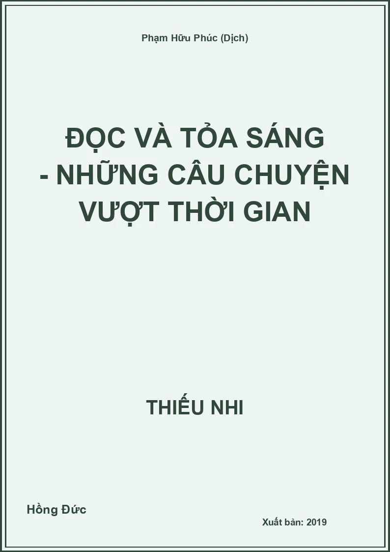 Đọc và tỏa sáng - Những câu chuyện vượt thời gian