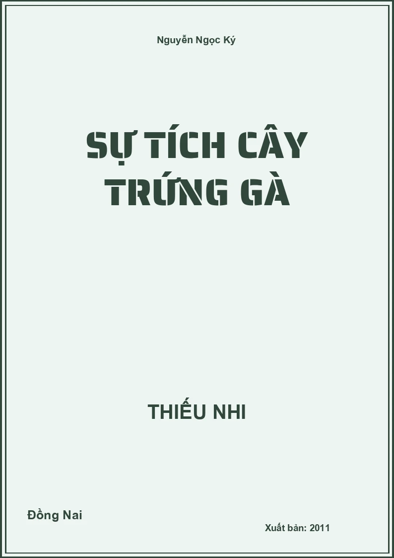 Sự tích cây trứng gà