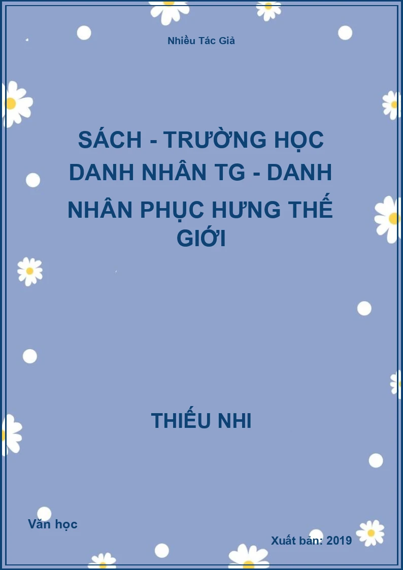 Sách - Trường Học Danh Nhân TG - Danh Nhân Phục Hưng Thế Giới