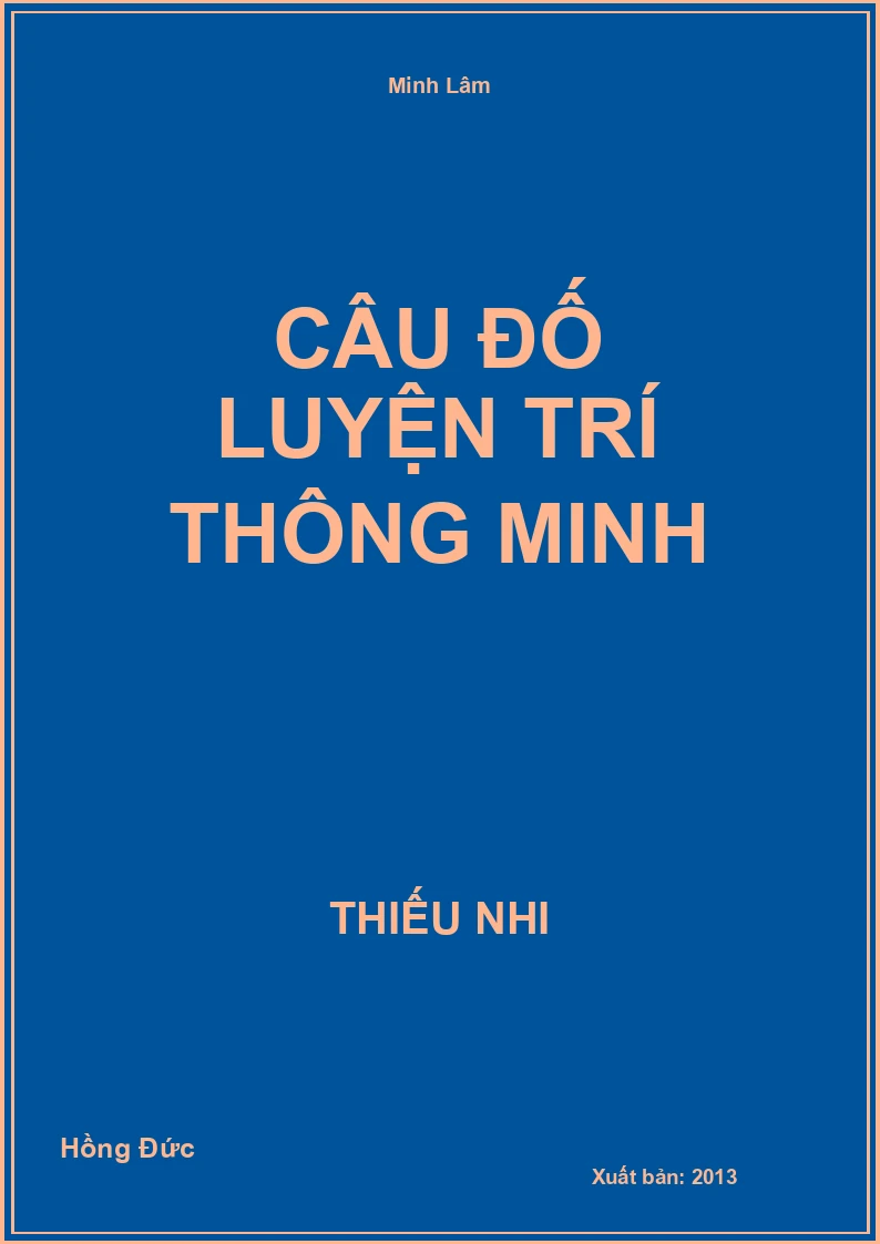 Câu đố luyện trí thông minh