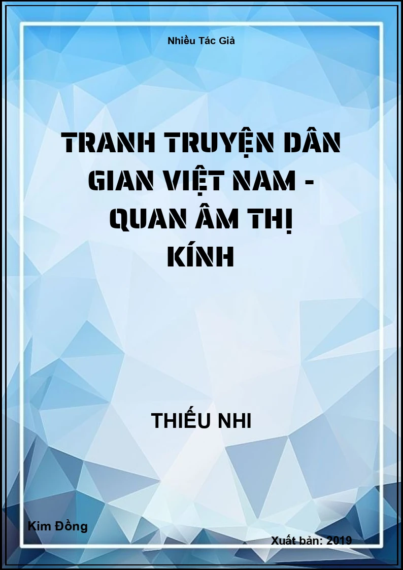 Tranh truyện dân gian Việt Nam - Quan Âm Thị Kính