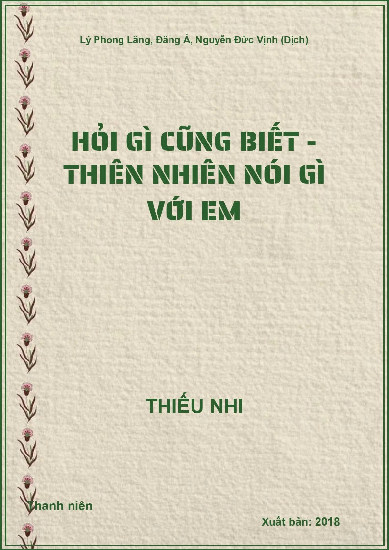 Hỏi Gì Cũng Biết - Thiên nhiên nói gì với em