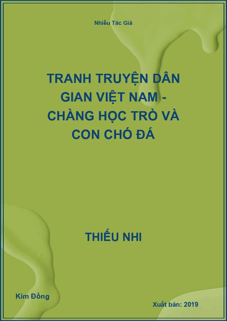 Tranh truyện dân gian Việt Nam - Chàng học trò và con chó đá