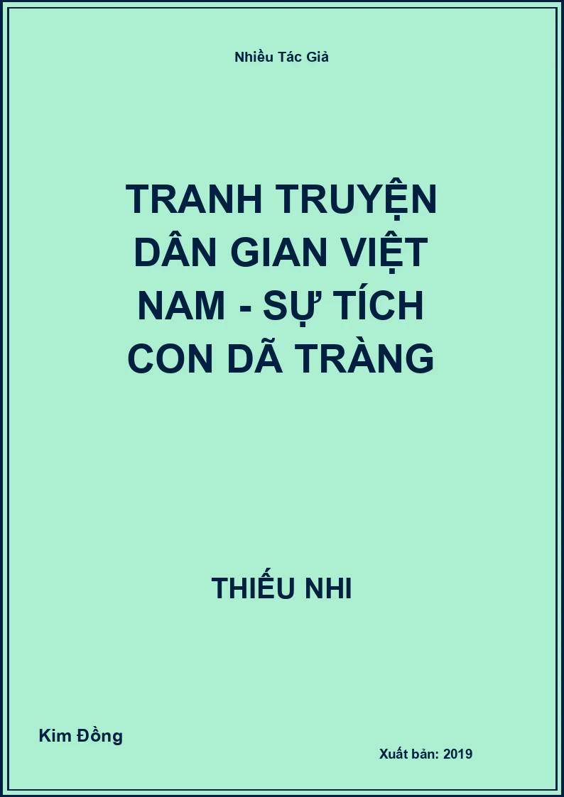 Tranh truyện dân gian Việt Nam - Sự tích con dã tràng