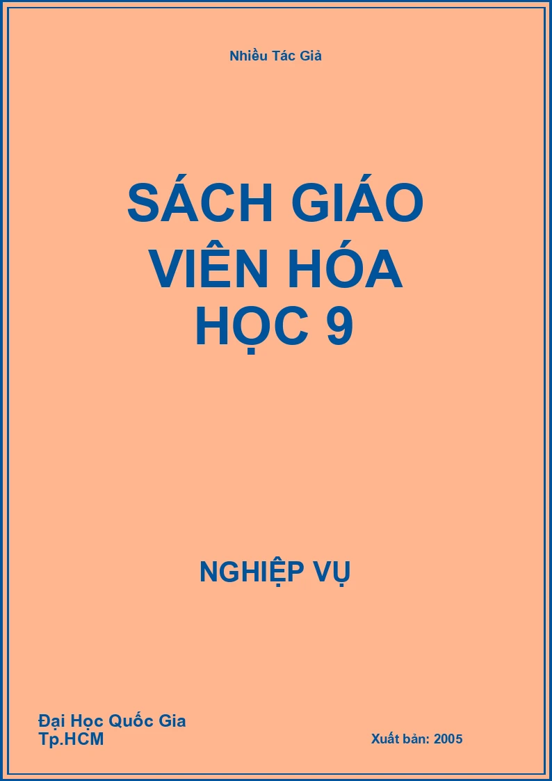 Sách Giáo Viên Hóa Học 9