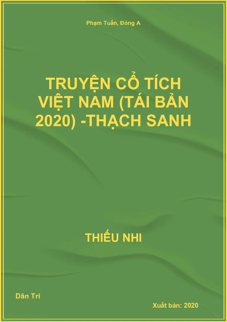 Truyện Cổ Tích Việt Nam (Tái Bản 2020) -Thạch Sanh