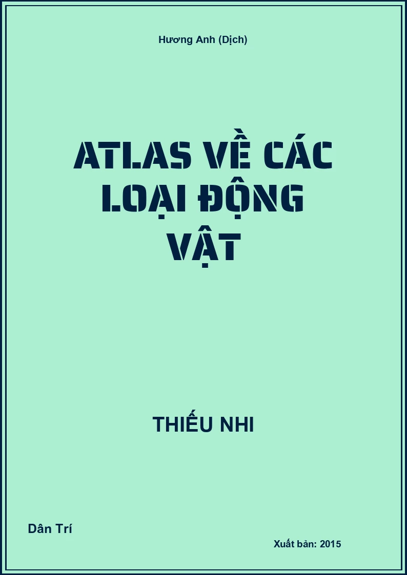 Atlas về các loại động vật
