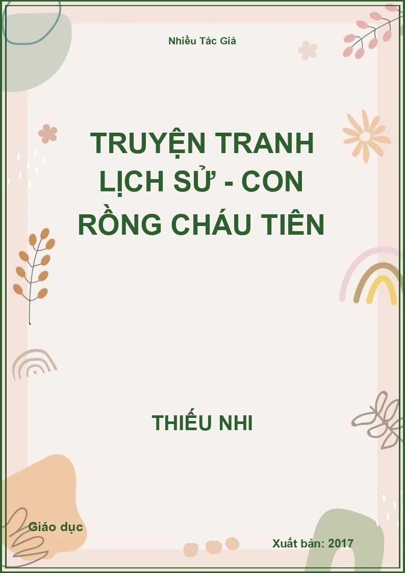 Truyện Tranh Lịch Sử - Con Rồng Cháu Tiên