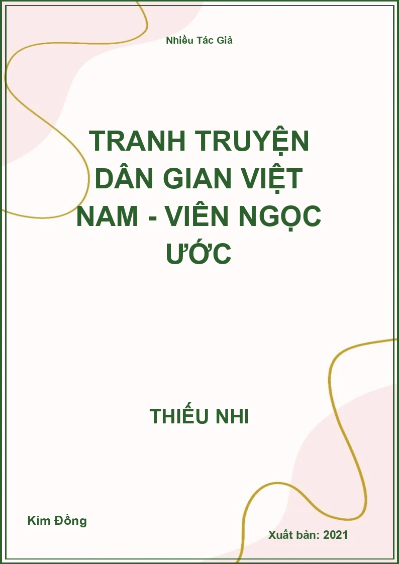 Tranh truyện dân gian Việt Nam - Viên ngọc ước