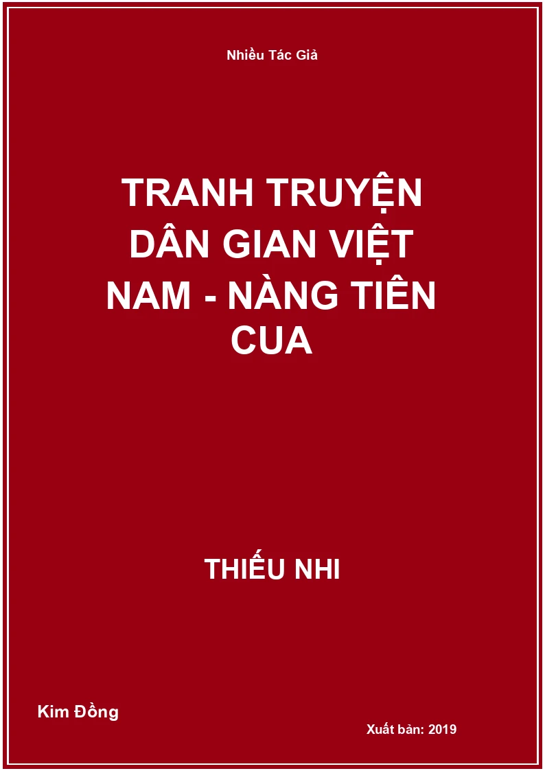 Tranh truyện dân gian Việt Nam - Nàng tiên cua