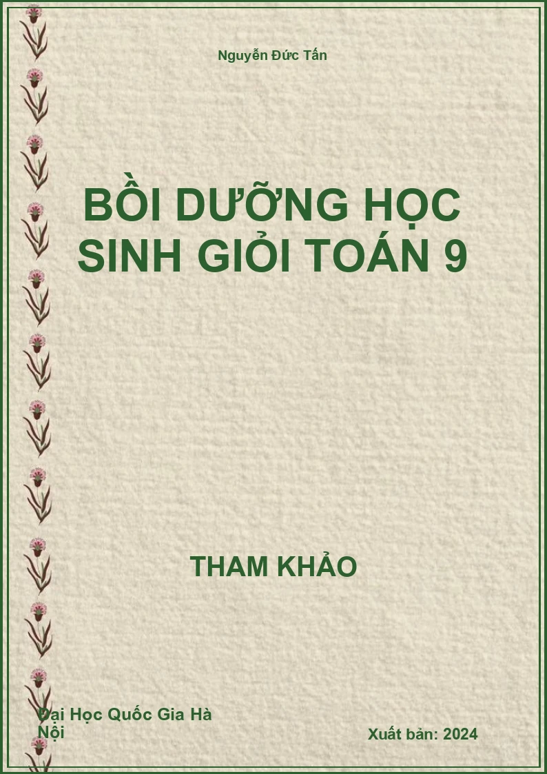Bồi dưỡng học sinh giỏi Toán 9