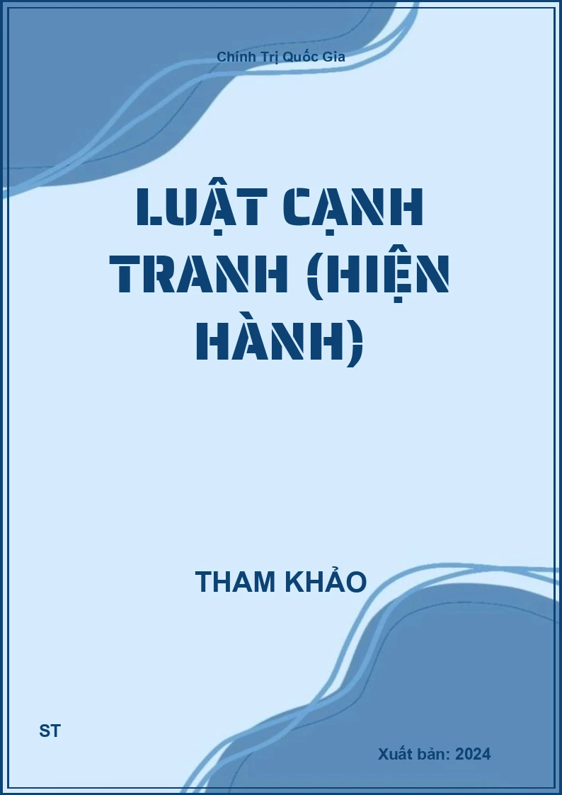 Luật cạnh tranh (hiện hành)