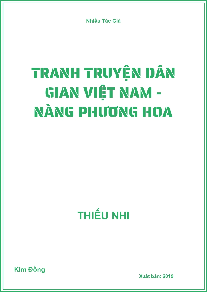 Tranh truyện dân gian Việt Nam - Nàng Phương Hoa