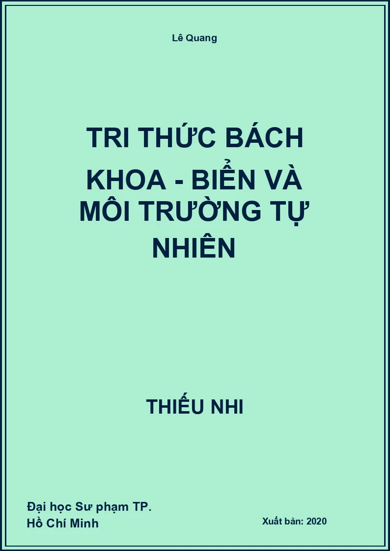 Tri Thức Bách Khoa - Biển và môi trường tự nhiên