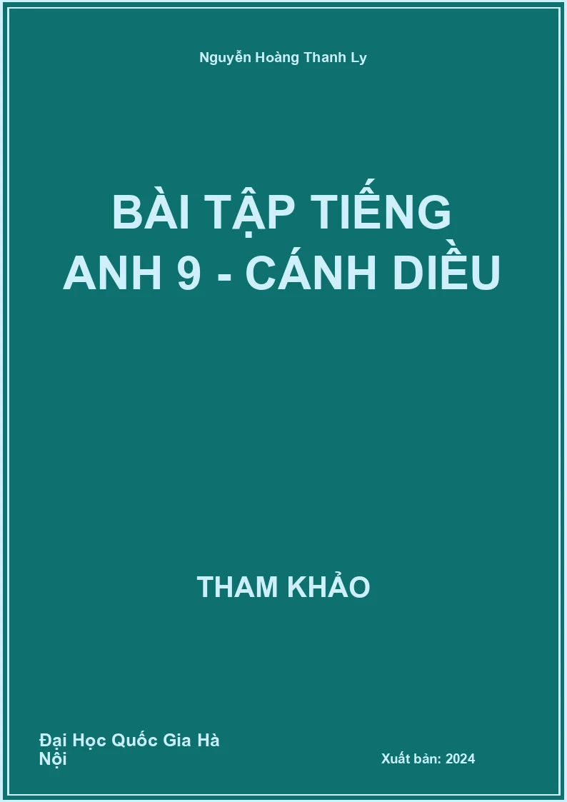 Bài tập Tiếng Anh 9 - Cánh Diều