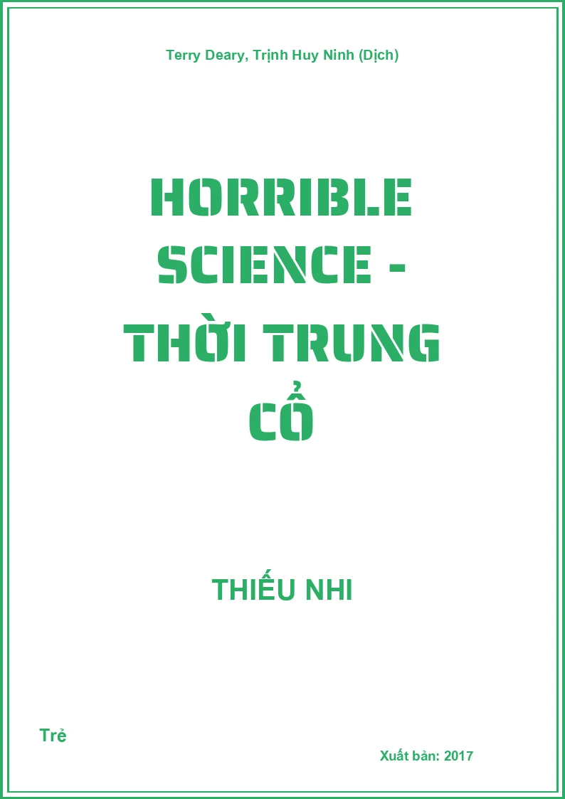 Horrible Science - Thời trung cổ