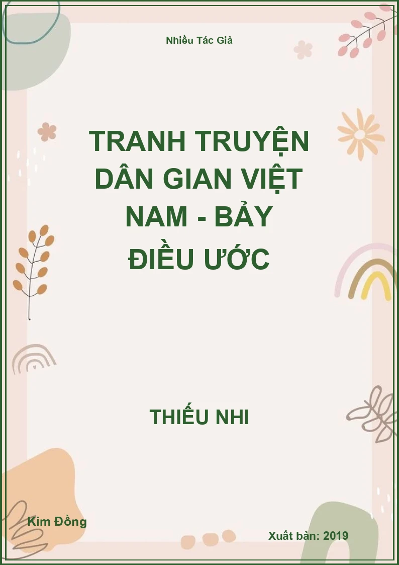 Tranh truyện dân gian Việt Nam - Bảy điều ước