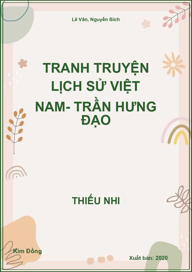Tranh Truyện Lịch Sử Việt Nam- Trần Hưng Đạo