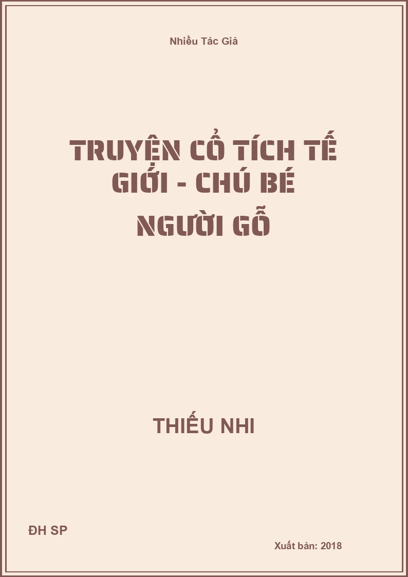 Truyện cổ tích tế giới - Chú bé người gỗ