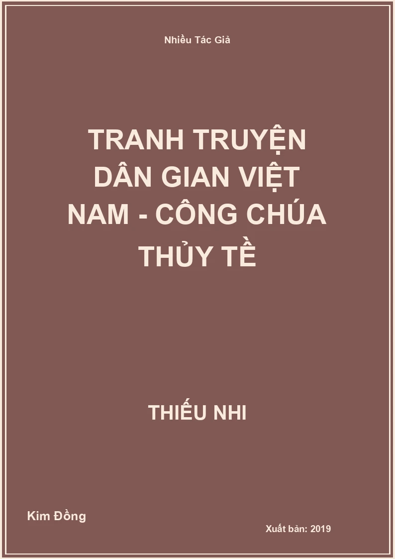 Tranh truyện dân gian Việt Nam - Công chúa thủy tề